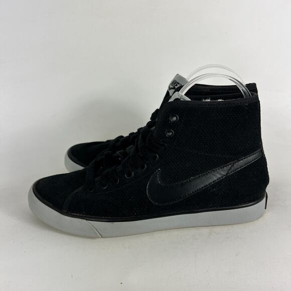 Nike Primo Court Sneakers Women's 7 Black Suede Lace Up Running Shoes 807163-001 - Picture 5 of 9